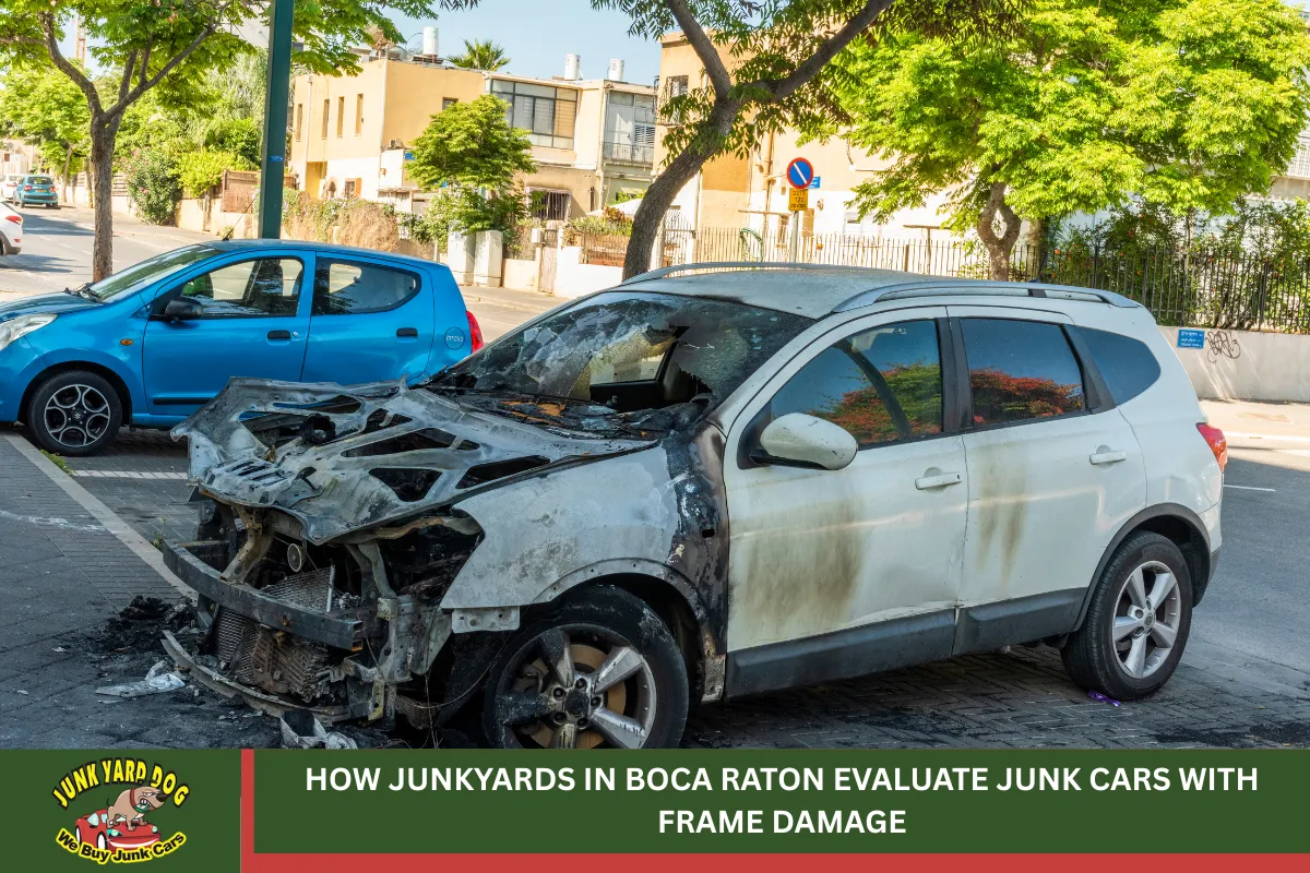 How Junkyards in Boca Raton Evaluate Junk Cars with Frame Damage