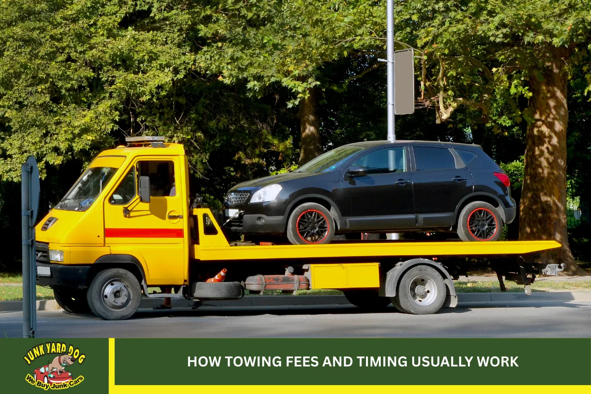 How towing fees and timing usually work