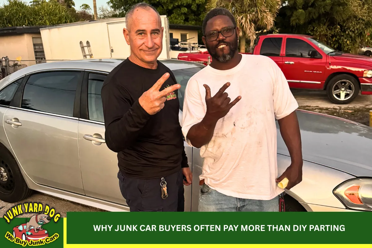Why Junk Car Buyers Often Pay More Than DIY Parting